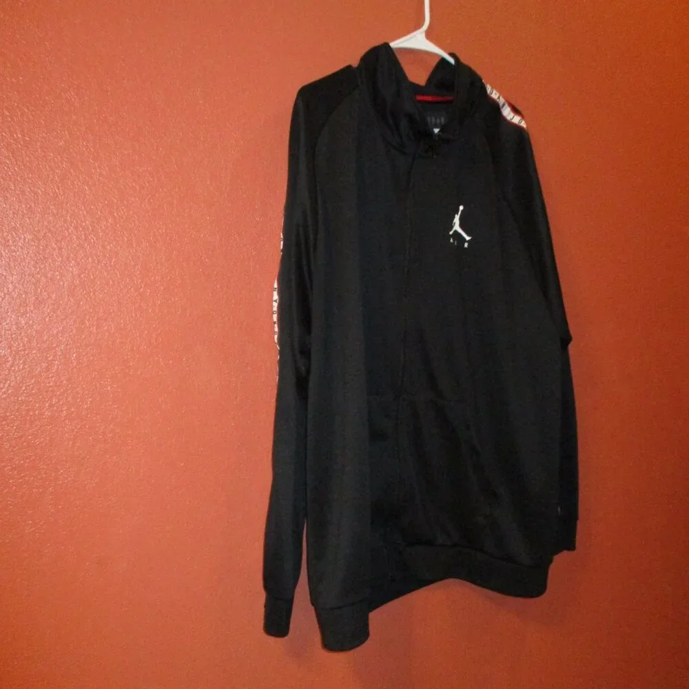 Jordan Track Suit Y2K Men XX Large Black White Pocket Pants Jacket Track Suit